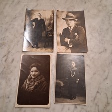 Vecchie cartoline postali non viaggiate con Bambino Donna Uomini Ved Foto