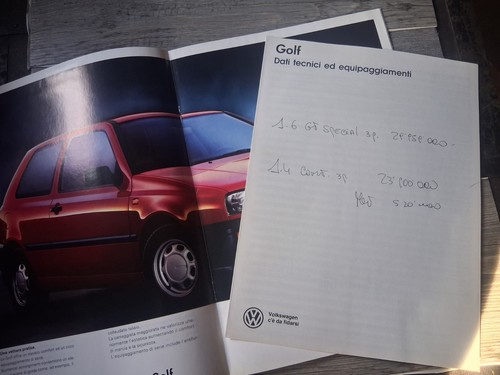 Brochure golf iii gt - brochure,