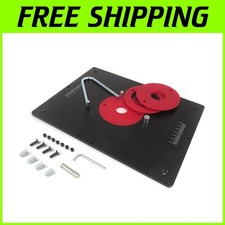 Robusto piatto da tavolo per router in alluminio anodizzato