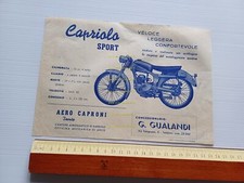 Aerocaproni Capriolo 75 Sport depliant originale italiano anni 50