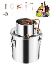 VEVOR Distillatore di Alcool 19 L Kit di Completo Distillazione in Acciaio Inox