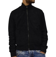 Herren-Bomberjacke aus echtem