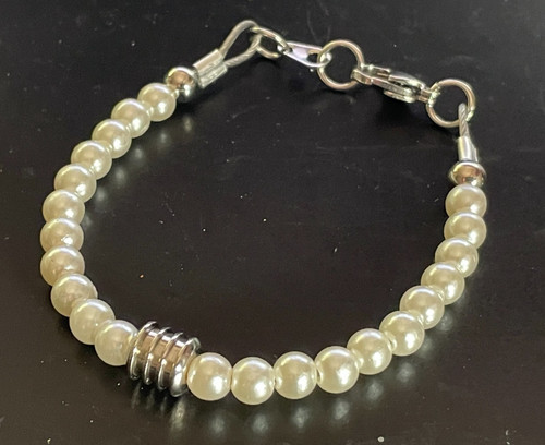 Bracciale perle bianche - , in