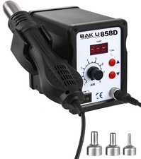 BAKU STAZIONE SALDATRICE PISTOLA TERMIC AD ARIA CALDA 700W PROFESSIONAL BK-858D