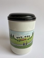 Villeroy & Boch Design Naif Barattolo Portaoggetti 6 3/4”H con Coperchio in Legno