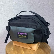 Overland USA marsupio bicolore nero grigio cordura nylon usato condizioni anni 00
