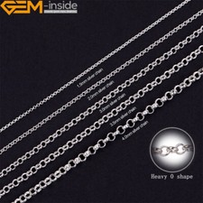 Catene per cavi rotonde ipoallergeniche argento sterling S925 creazione gioielli trova 39,3"