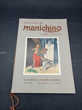 catalogo MANICHINO 21 aprile - 9 maggio 1960 GALLERIA D'ARTE EUROPA MILANO
