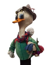*HH* Pupazzo vintage lenci toy giocattolo antico puppet papero duck paperino