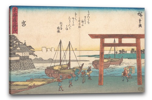 Tela cornice utagawa hiroshige - utagawa,
