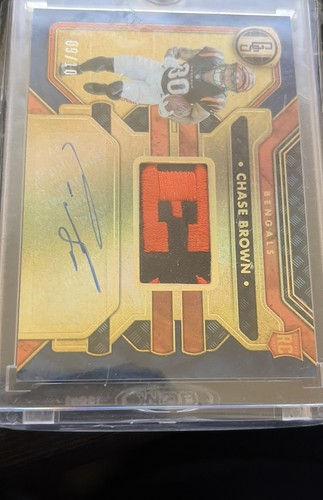 Chase brown patch auto - auto, card