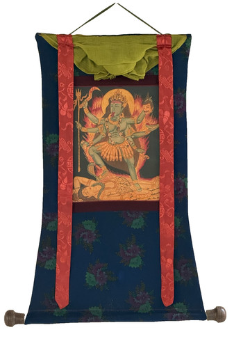 Kali mahakali thangka - mahakali, tibetano