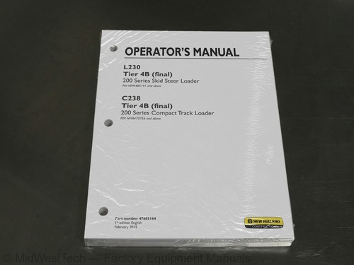 New holland l230 c238 tier - new,
