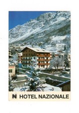 Bormio Hotel Nazionale Albergo Inverno Neve cartolina viaggiata 1979