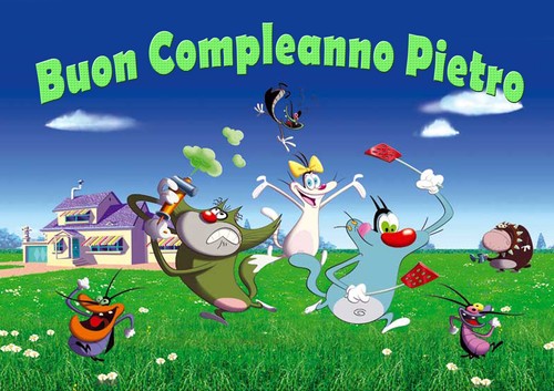 Cialda oggy decorazione torta - oggy,