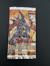 Yu gi oh Bustina Forza Del Distruttore Forb 1a Edizione Pacchetto Old Vuoto Ita