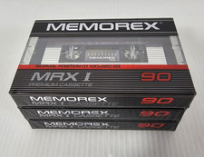 3 nastri audiocassette Memorex