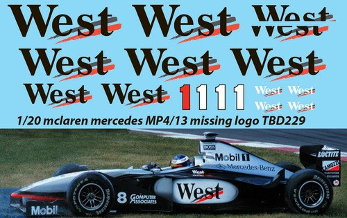 Decals per mclaren mp4 - 1/20, mp4/13