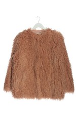 H&M Giacca in pelliccia Donna Giacca Taglia IT 40 color carne stile casual