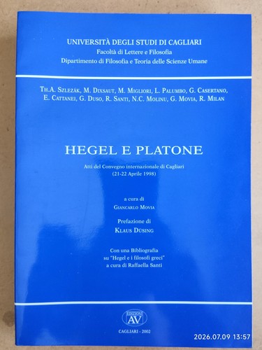 Hegel e platone - e,