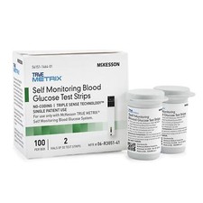McKesson TRUE METRIX Strisce Reattive 100 Conteggi Alta Precisione Glicemia Monitor...