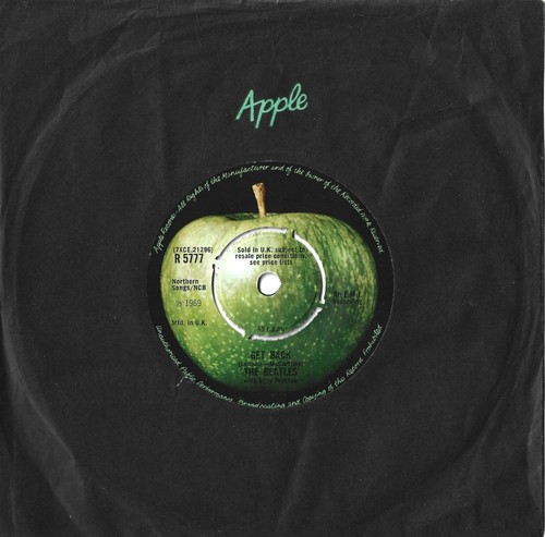 Beatles get back 1969 45 - get,