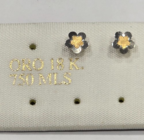 Pendientes oro 750 - 18, k.