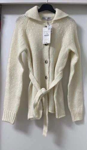 Cardigan zara ecru con - ecru,