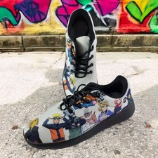 Nuove sneakers sportive Naruto Shippuden scarpe anime personalizzate uomo taglia 9,5 o taglia 42,5