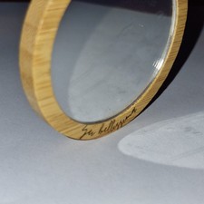 Specchietto da borsa in bambù