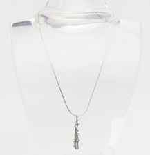 Collana In Argento Sterling A Forma Libera Vintage Organica