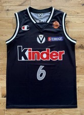 Canotta Basket Virtus Bologna Kinder Ginobili Danilovic Basketball Jersey Euro A