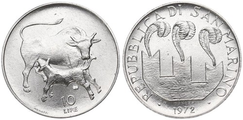 San marino lire - san,
