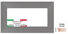 Cornice grigia opaca - in, legno
