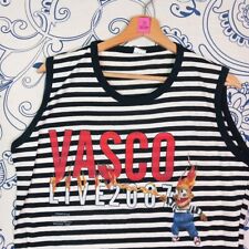 VASCO ROSSI BASTA POCO LIVE TOUR DATE 2007 DEADSTOCK SMANICATO L/XL ITALIAN ROCK