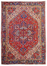 Tappeto Heriz antico persiano mis:335x268 cm