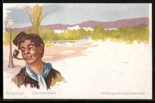 Napoli / Napoli, Scugnizzo, Tipo Napoletano, cartolina 1899 