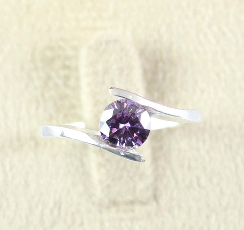 Anello solitario argento - solitario, in