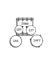 TAMBURO UNIKA Con Cassa 20