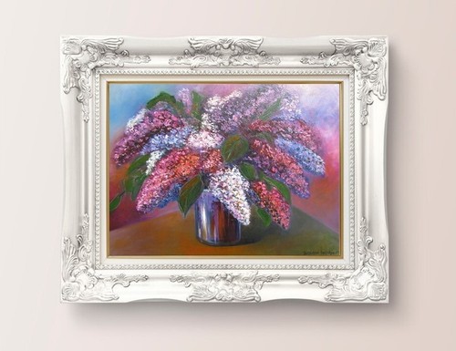 Quadro olio originale bouquet