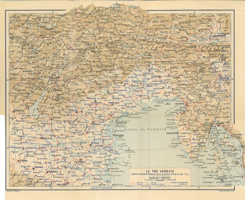 Cartina geografica delle tre - cartina,