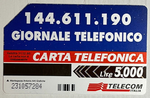 Carta telefonica giornale - carta,