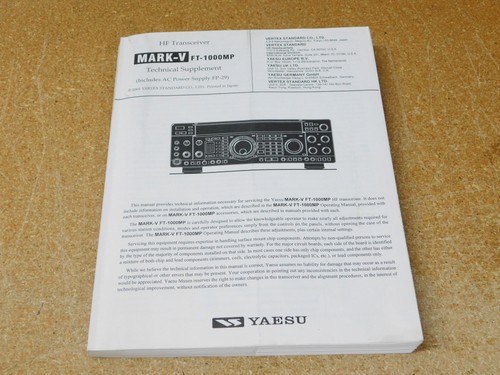 Yaesu transceiver mark v - hf,