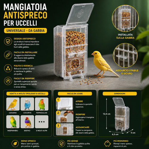 Mangiatoia antispreco per - mangiatoia,