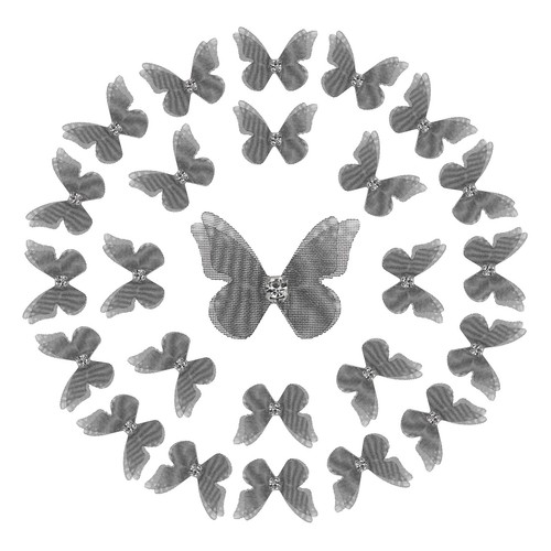 25pcs farfalle tessuto - 25pcs, in