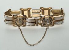 Antico Braccialetto Toledo Vintage Color Oro E Di Madreperla Anni 1950-1960