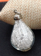 CIONDOLO AMPOLLA DI VETRO CON