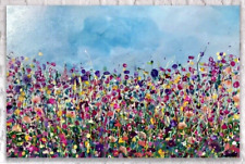 GRANDE DIPINTO ORIGINALE ASTRATTO acrilico su tela 90 x 60 cm di dianeplantart.