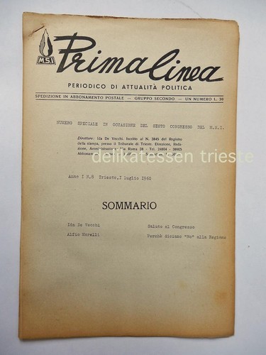 Msi trieste destra prima linea - trieste,