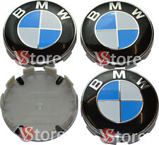 4 TAPPI COPRIMOZZO COMPATIBILE PER BMW 68MM RUOTE CERCHI Serie 1 2 3 4 5 6 7 X